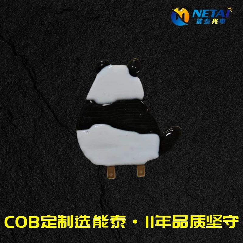 Светодиодная лампа с мультяшным узором и буквами, ретро-формованная атмосфера, лампа с пандой, имитация ретро-лампочки