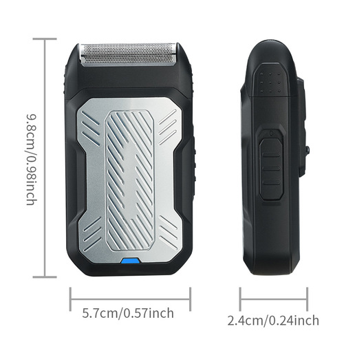 Cross-border new reciprocating electric razor, rechargeable shaver, pop-up sideburn trimmer, two-in-one razor