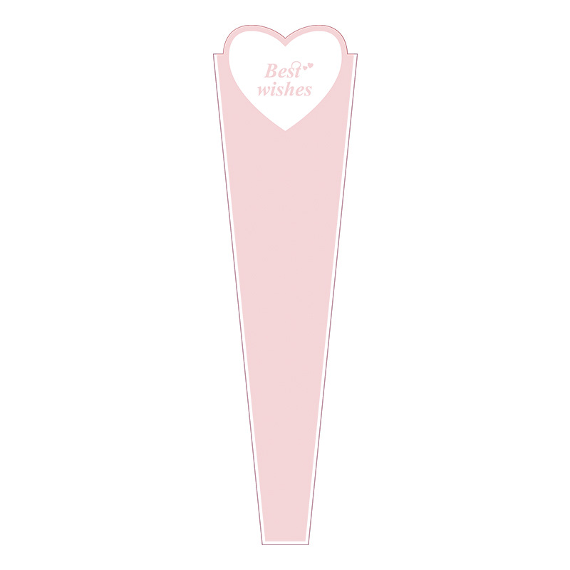 Bonitos deseos bolsas de flores de papel de embalaje de flores de papel de embalaje de flores rojas de papel de embalaje de flores transparentes bolsa de flores al por mayor