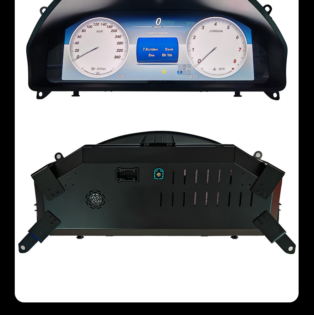 Cross-border new applicable Mercedes Benz GLK old to new 12.3 inch large screen intelligent full LCD instrument