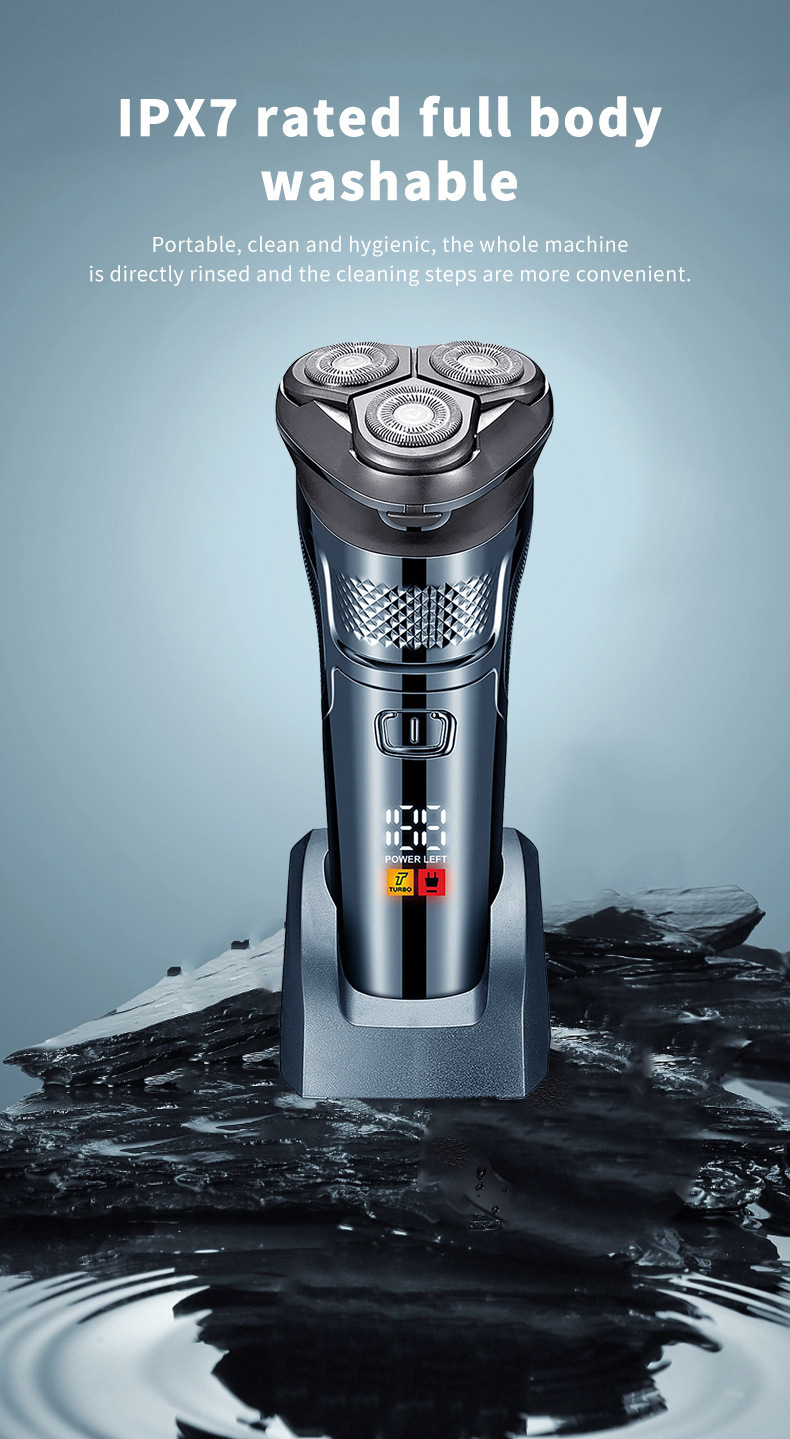 Electric Shaver For Men Rechargeable Portable Beard Trimmer_voghion.com