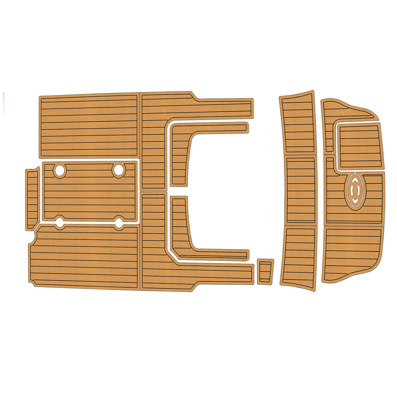 2010-2011 Sea Ray 235 weekender EVA Faux Teak Marine Floor