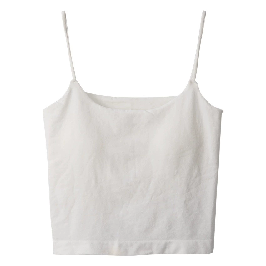 Чистый белый маленький камзол жилет для женщин летом