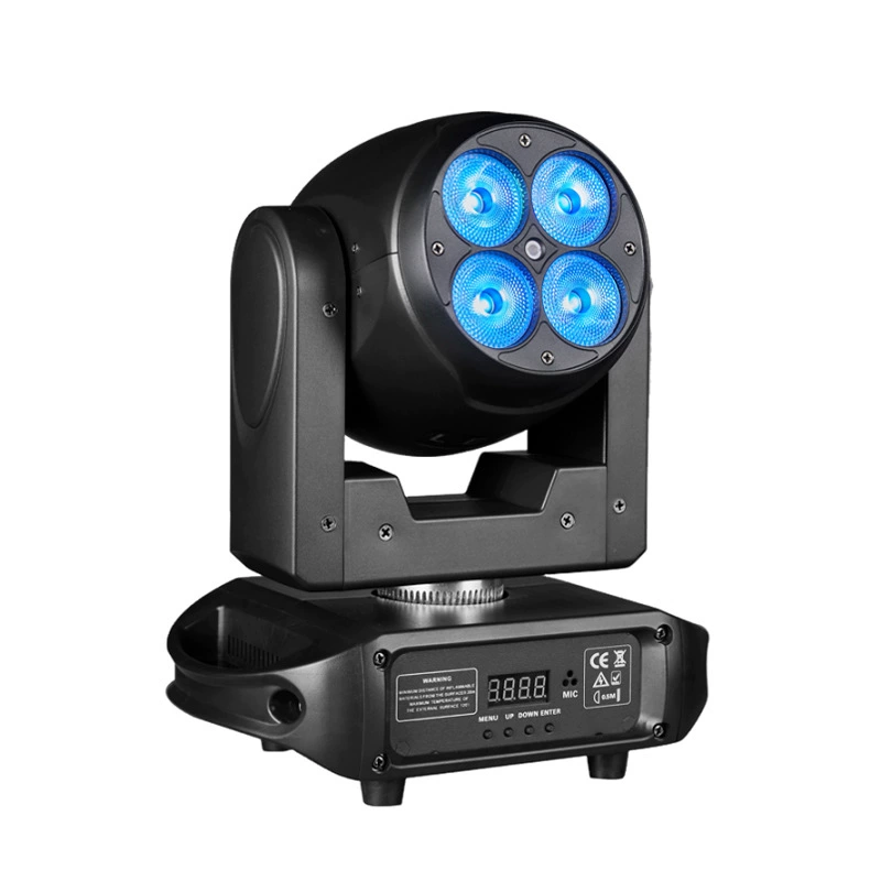 Stage lights 4 bee eye shaking head lamp laser beam lamp clear bar wedding performance KTV rotating effect light