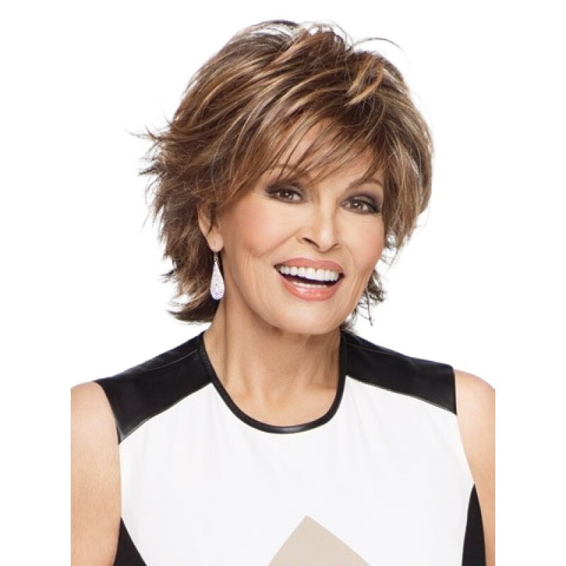 Factory direct foreign trade wig women's short hair curly hair mixed color brown gold color one piece hair