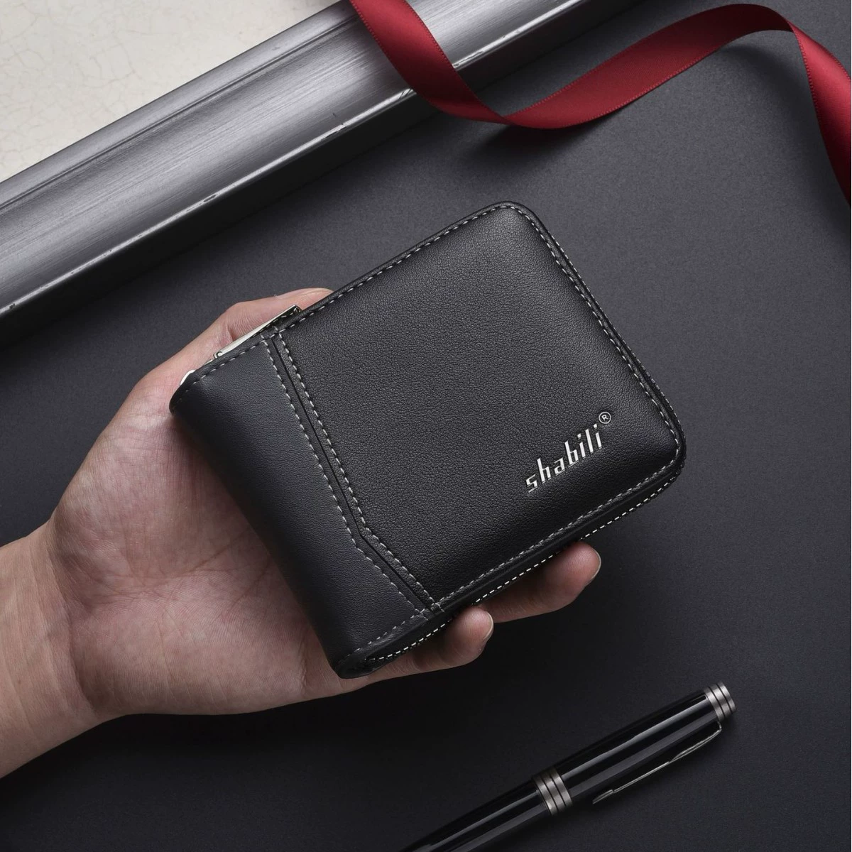 Простой короткий держатель для водительских прав, мужской высококачественный мужской кошелек, ультралегкий кошелек из мягкой кожи в корейском стиле