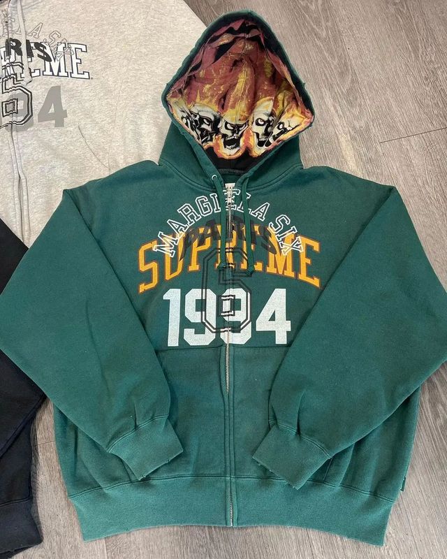 拉链开衫2025新款跨境1994英文数码印花国潮宝藏男孩连帽衫批发|undefined