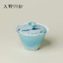 手绘女士泡茶家用盖碗