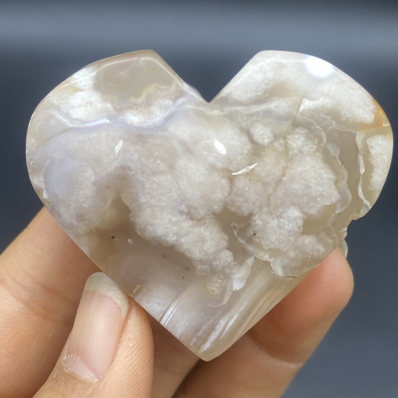 天然玛瑙爱心火苗创意摆件水晶小摆件桌面摆件手工雕刻件装饰 图 6