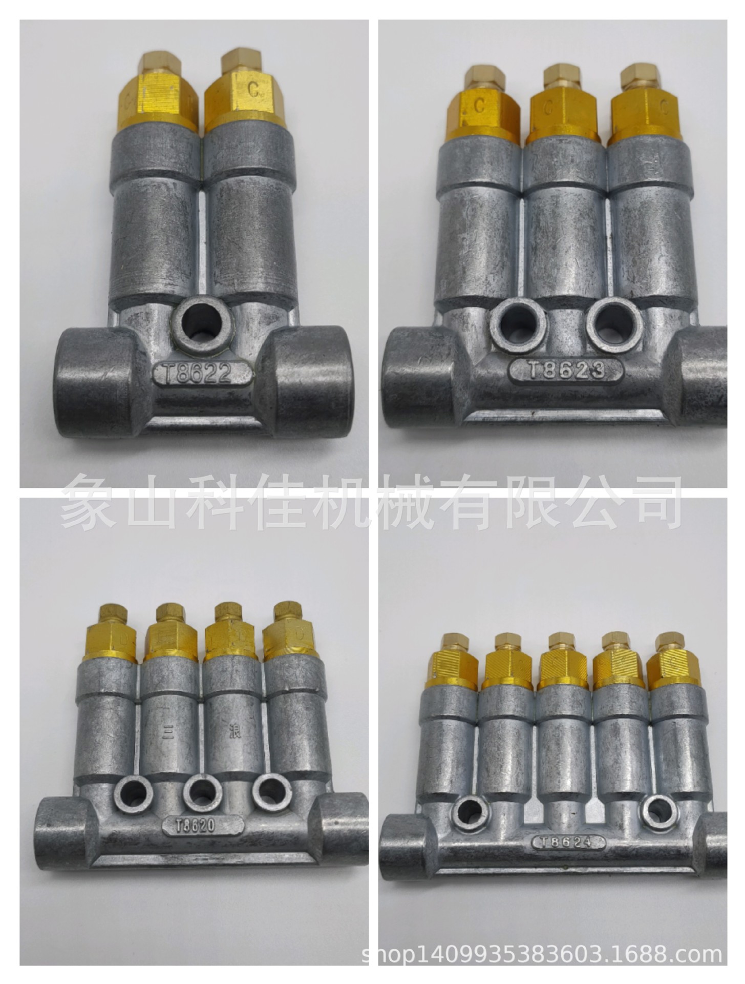 加压式稀油定量分配器T8622 T8623 T8620  T8624  中号分配器