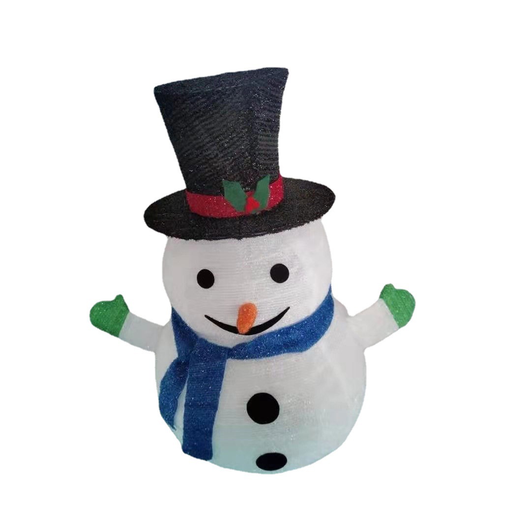 户外LED万圣节装饰品 雪人公仔摆件造型彩灯游乐场商场场景布置灯