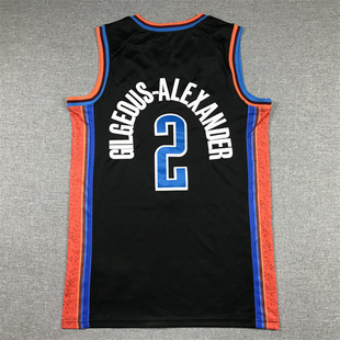 Foreign Trade Basketball Jersey 2023 New Season Thunder No. 2 Alexander Embroidered Version Basketball Uniform Sportswear