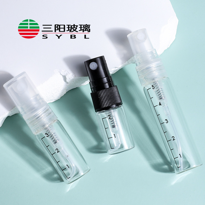 香水小样瓶2ml3ml5ml10ml刻度香水分装瓶试用装香水瓶小样玻璃瓶