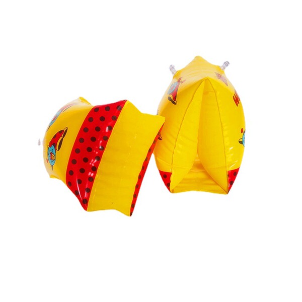 Inflatable cartoon water yellow swimming ring PVC