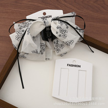 简约马尾夹字母展示卡手工diy抓夹发饰卡片头饰包装卡纸厂家批发