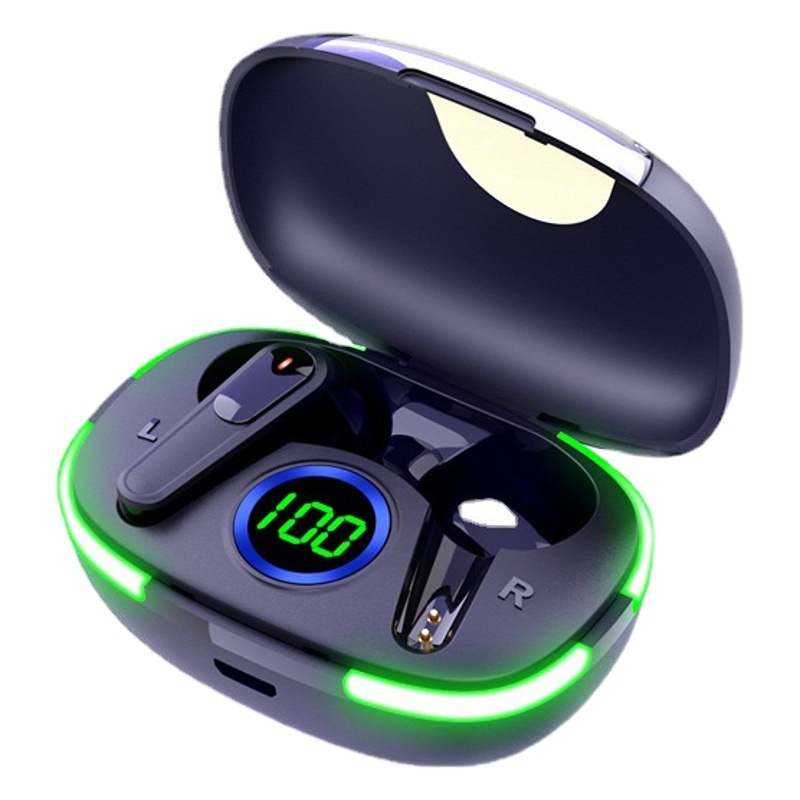 Nuevo auricular inalámbrico PRO80 transfronterizo LED pantalla digital inteligente cubierta abierta incluso juego de baja latencia entrega de una sola pieza