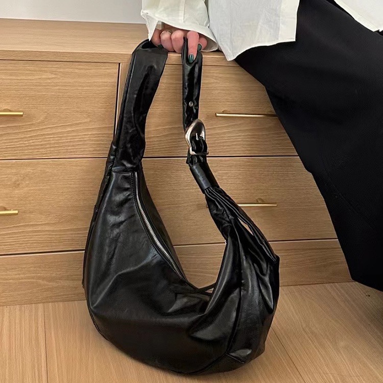 Borsa tote casual da donna, borsa a tracolla in morbida pelle per pendolari, borsa a tracolla di grande capacità_voghion.com