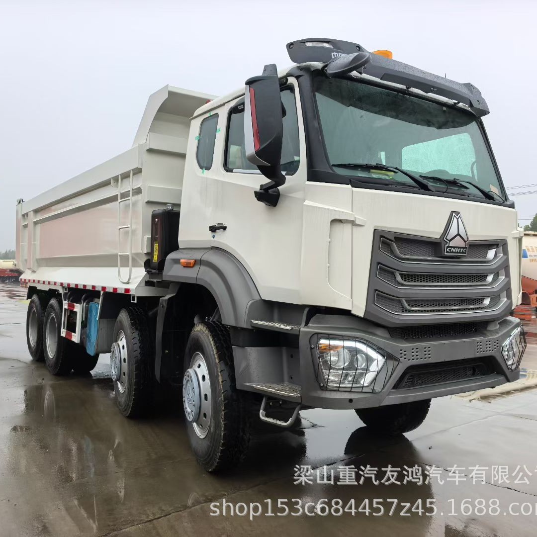Cross-Border 6X4 Dump Truck / Howo 6X4 Self-Unloading Truck / Howo Rear-Eight-Wheel Remanufactured Dump Truck Heavy-Duty Engineering Vehicle