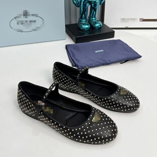 Prada��Ƥ�A�^������Ь2026�¿ɫ���e����Ьwomen flats