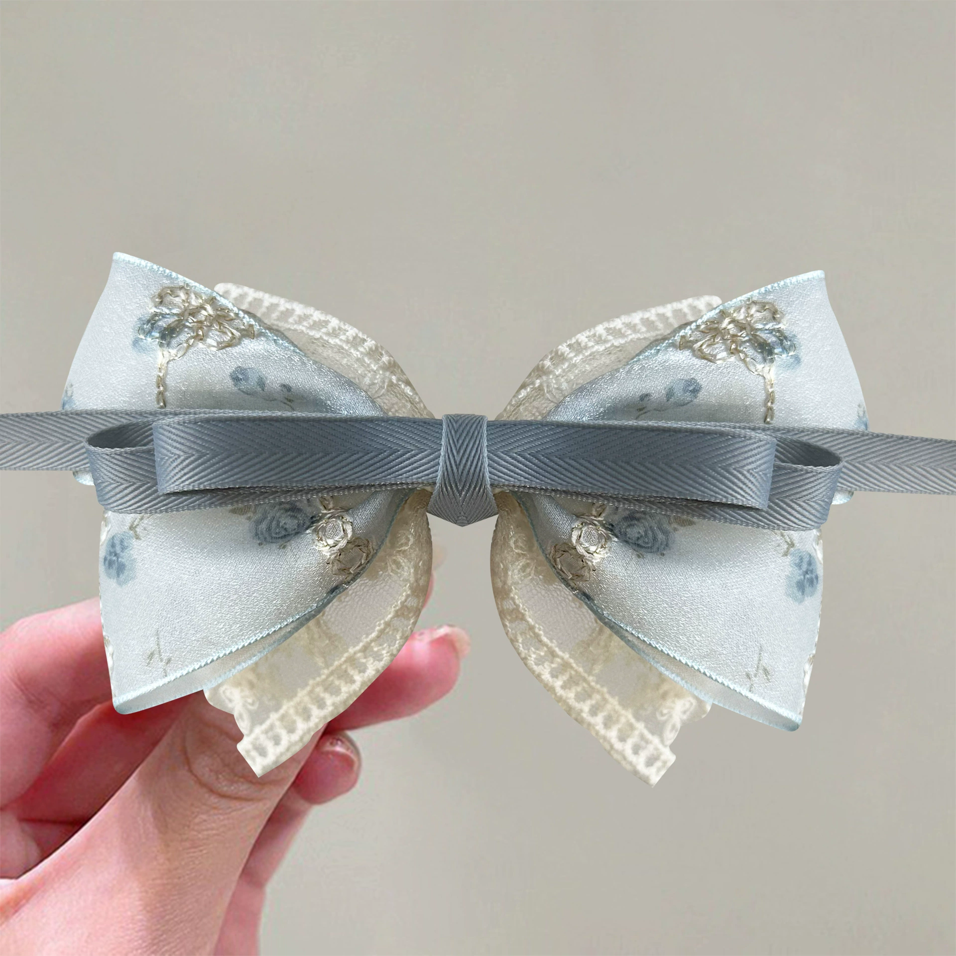 Свежий/Свежий? hairgrip with bow, hairpin, hair accessory, floral print