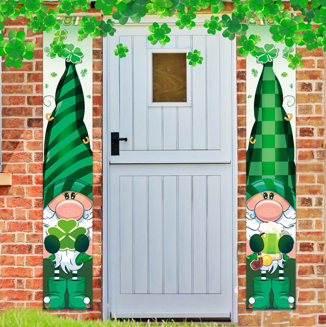Nueva llegada del día de San Patricio pareado Festival irlandés decoraciones al aire libre interior impresión creativa bandera