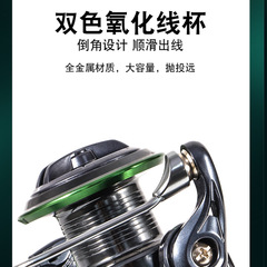 漁輪路亞金屬路亞紡車輪雙握丸微物淺線杯漁輪魚線輪漁線輪魚輪批