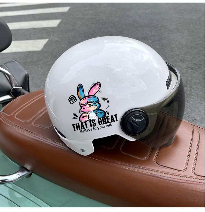 New National Standard 3C Certified Helmet Electric Motorcycle Half Helmet