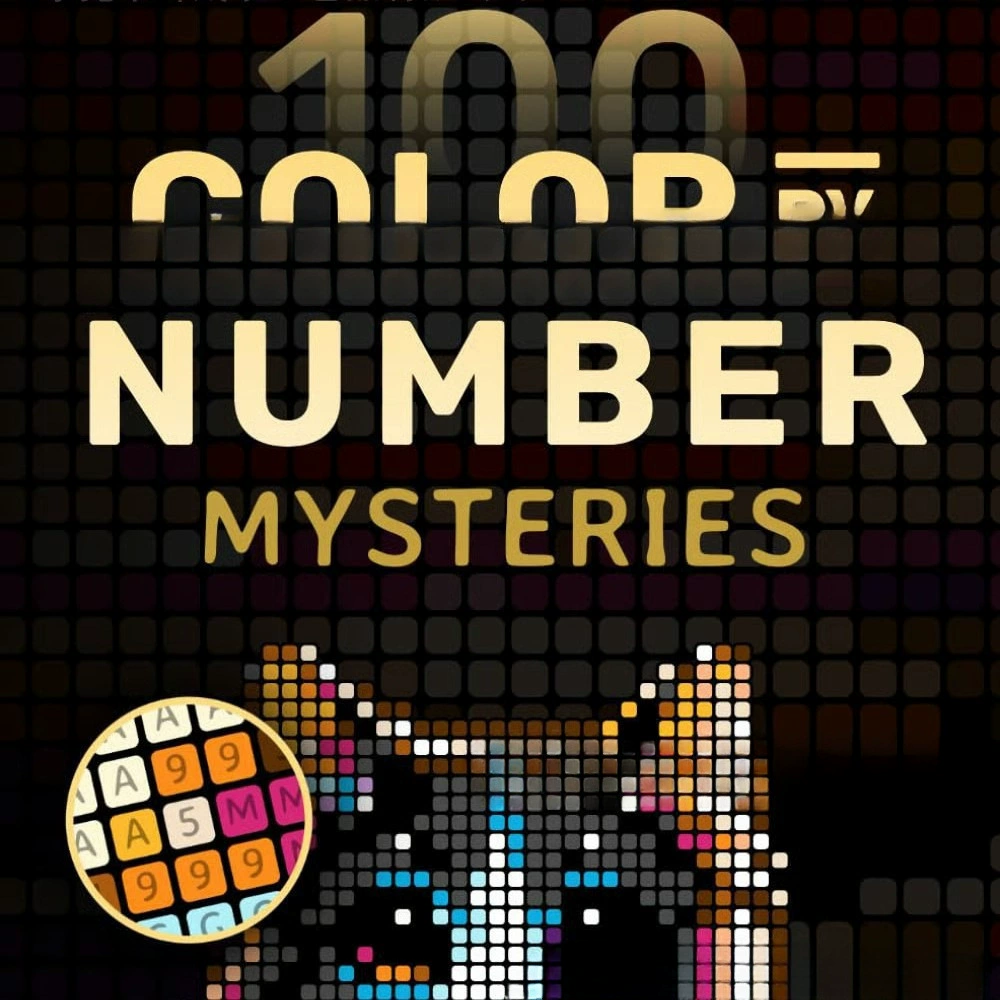 [跨境200 Color by Number Mysteries成人放松与奇妙涂色书]