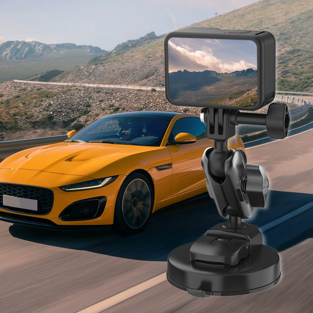 Крепление на присоске для экшн-камеры GoPro и DJI360, держатель для телефона в машину на присоске