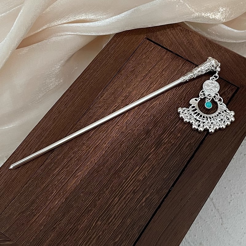 Nuevo estilo chino flange flores alfileres de cabello de alta calidad mujer cabeza trasera alfileres de cabello chino cheongsamos alfileres de cabello tocado