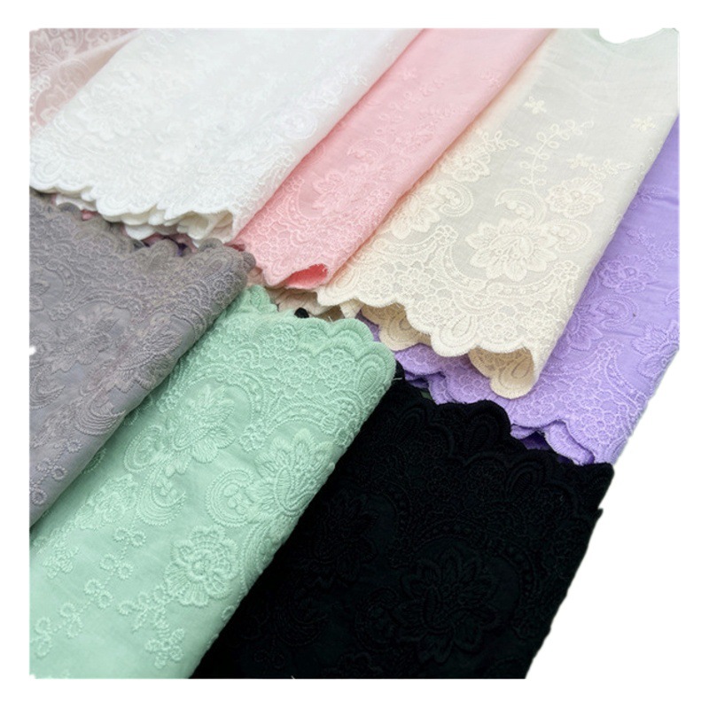 幅22センチのカラー綿布の透かし彫りのレースの布の多色はdiyスカートのベッドの製品のカーテンのレースの辺を選択できます。