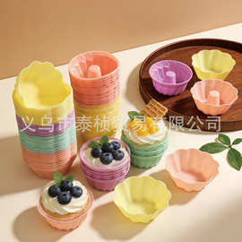 亚马逊烘焙玛芬杯奶油蛋糕蛋挞布丁米糕易脱模具硅胶马芬杯蛋糕杯