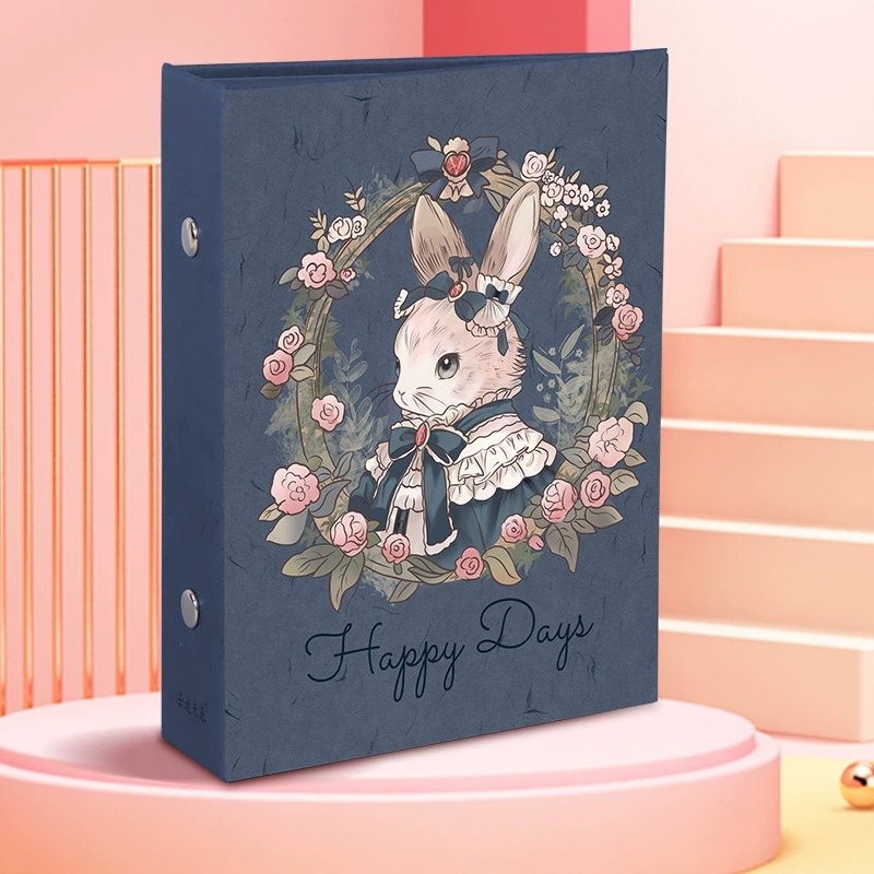 A7 папка утолщенный картон карточная обложка книга сшивка 6 отверстий заметки учетная книга обложка касающаяся листа зажим для свободного листа