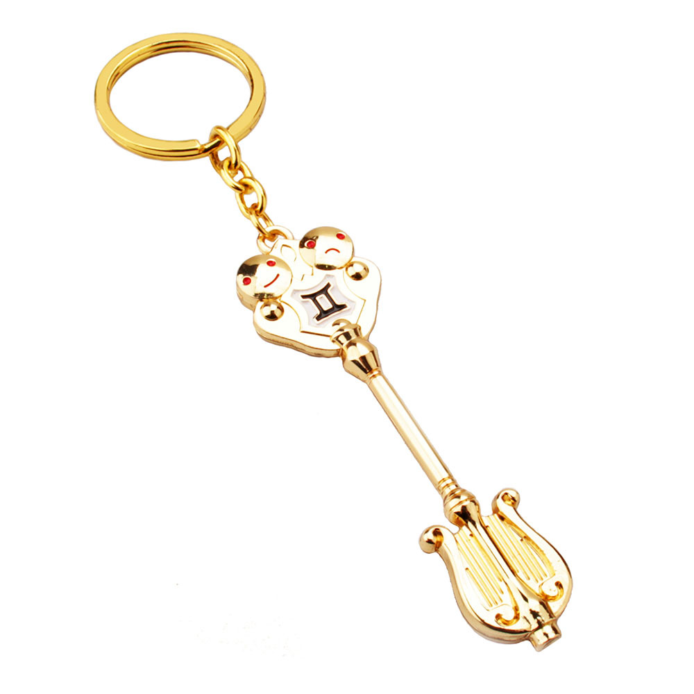 Anime periférica cola de hadas Lucy constelación doce Palacio Estrella Espíritu llavero accesorios León botella agua Virgo