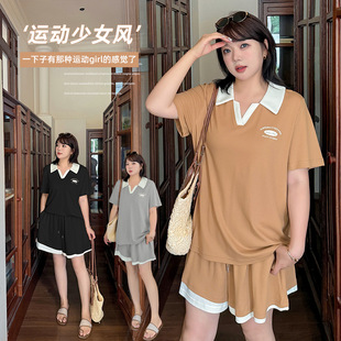 Eno Large Size Handsome Neutral Style Suit for Women 2025 Summer New Loose Cool Casual Two-Piece Set 242622