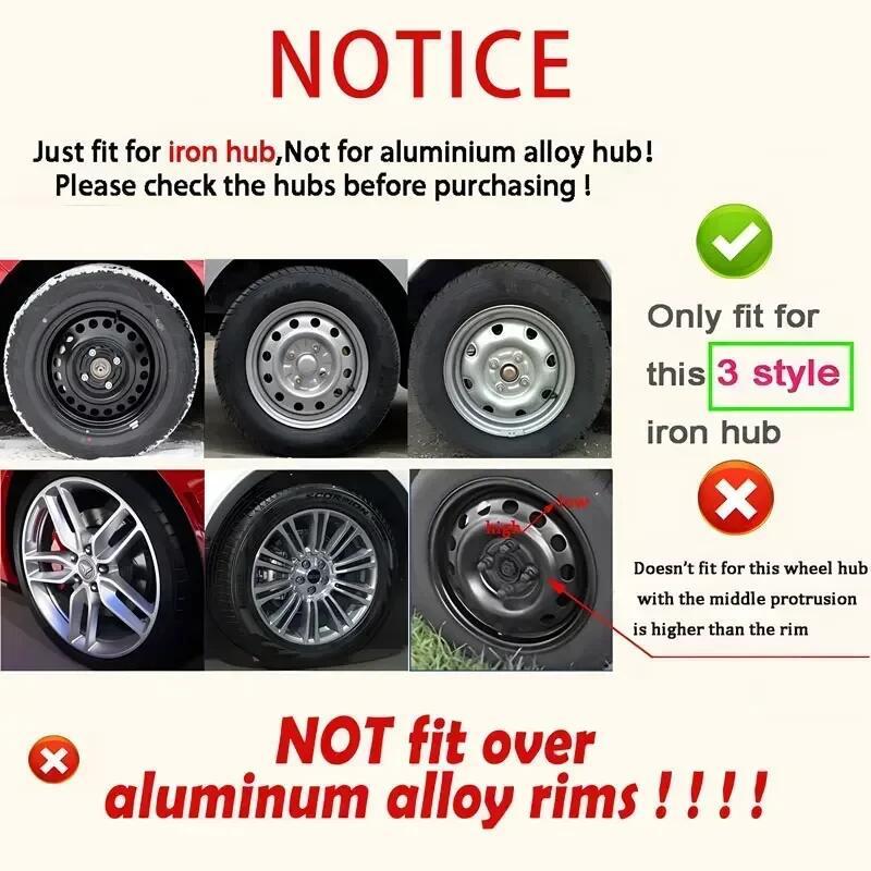 Wholesale Car Wheel Hub Caps 12 13 14 15 16inch Universal Wheel Hub Cap Decoration Two-Color Modified Wheel Cover