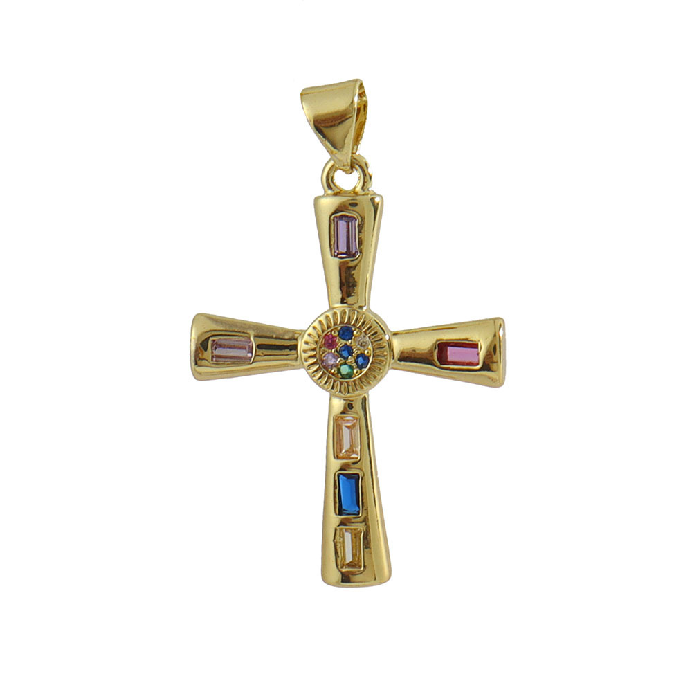 3g Weight Pendant Jewelry Making Type 14*26mm Jewelry Making Size Gold Plated Plating Material Zircon Inlay Material DIY Jewelry Accessories Classification 1 Piece Quantity Copper Material Human, Cross, Virgin Mary Pattern Inlay Design Vintage Style, Religion, Simple Style Style 1 Piece 14*26mm Copper Zircon Gold Plated Human Cross Virgin Mary Pendant 20