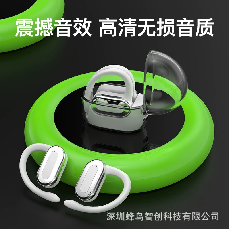 Новый прозрачный Cangka Bluetooth гарнитура OWS не в ухо беспроводной TWS спортивный Bluetooth гарнитура с ультра-долгой батареей