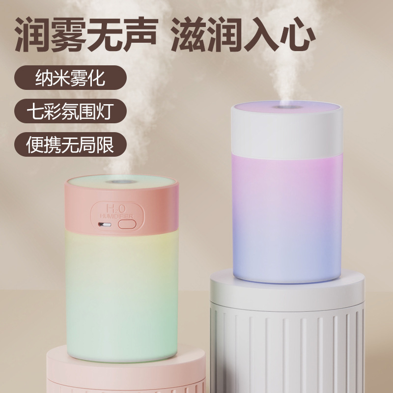 2025新款跨境迷你USB水滴加湿器小型车载大雾量静音补水办公桌面|undefined