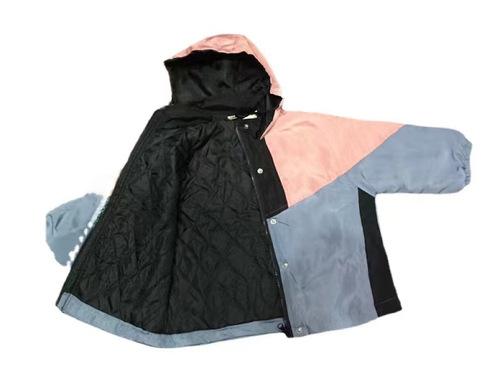 Children's Spring and Autumn Colored Down Jackets for Girls, Children's Short Windbreaker, Korean Style Baby Hooded Zip-up Jacket, Trendy
