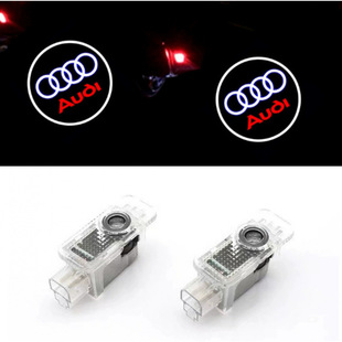 �m��춊W��ӭ�e��AUDI�p�ӿ���܇led�յ��D���܇�TͶӰ�� LOGO��
