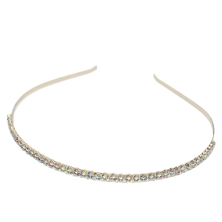 Corea del Sur elegante encantadora chica rhinestone tocado versátil fuera dulce diadema femenina simple elegante Internet celebridad horquilla