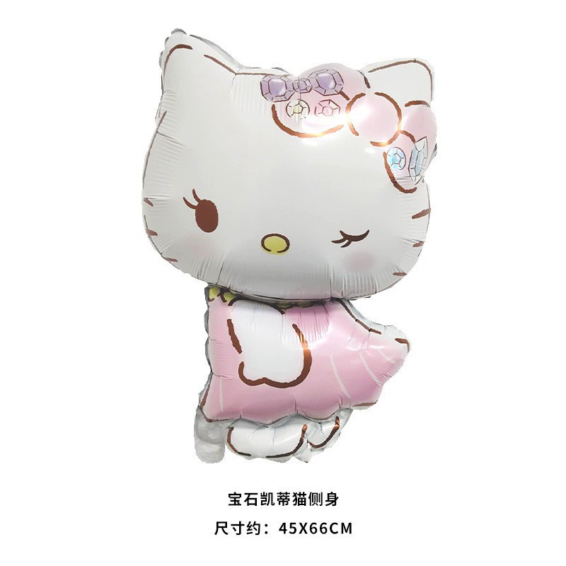 Hello Kitty, hello kitty, мультяшный детский шар, вечернее платье, подарок на день рождения