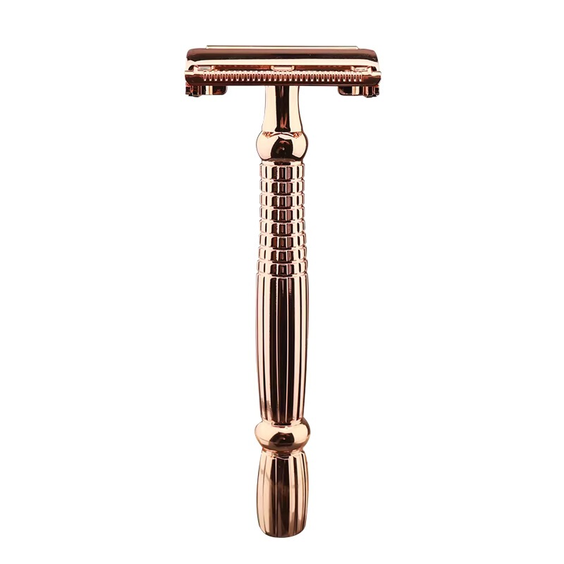 Double-Edged Safety Razor with Butterfly Opening, Stainless Steel Blade, and Metal Handle, High-Quality Safety Razor Double-Edged Safety Razor with Butterfly Opening, Stainless Steel Blade, and Metal Handle, High-Quality Safety Razor