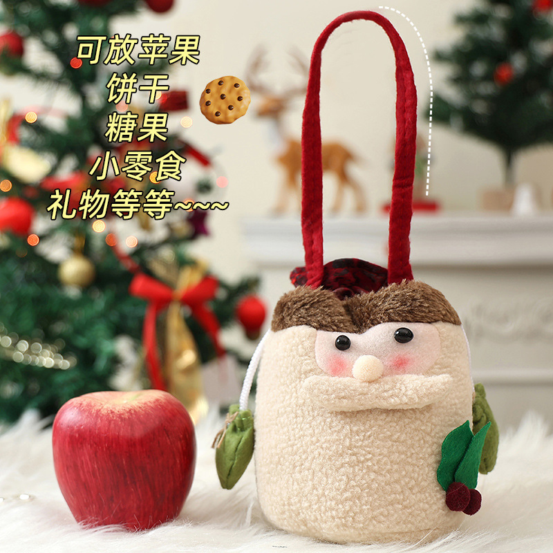 新しいクリスマス装飾プレゼント袋クリスマスキャンディギフトバッグ平安夜口手提げリンゴ袋卸売り|undefined