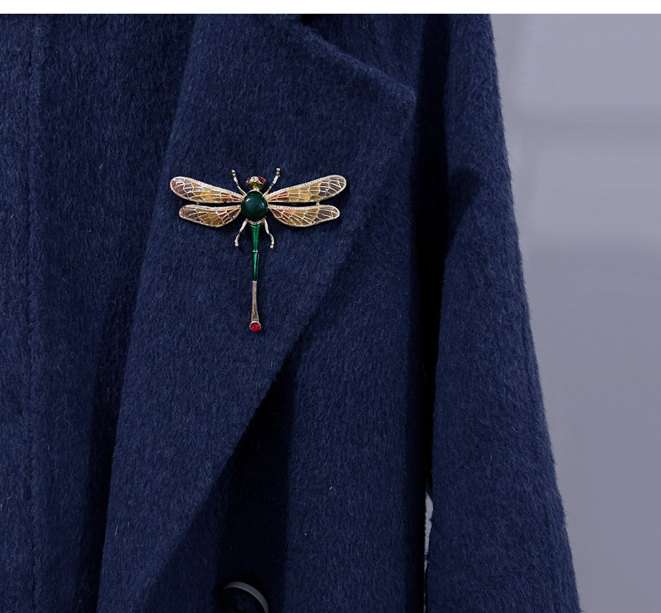 28g Weight Resin, Rhinestones Inlay Material Brooches Classification Banquet, Party Occasion Alloy Material Dragonfly Pattern Unisex Gender Epoxy, Plating, Inlay Design Elegant, Retro Style Elegant Retro Pin Dragonfly Alloy Epoxy Plating Inlay Resin Rhinestones Unisex Brooches 8