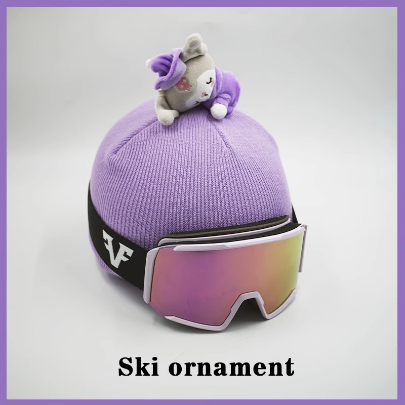 Helmet Cover Doll Windproof Winter Ski Helmet Snowboard Warm Hat