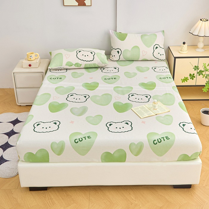 두꺼워진 낡은 거친 천 매트와 시트 - Love You Bear