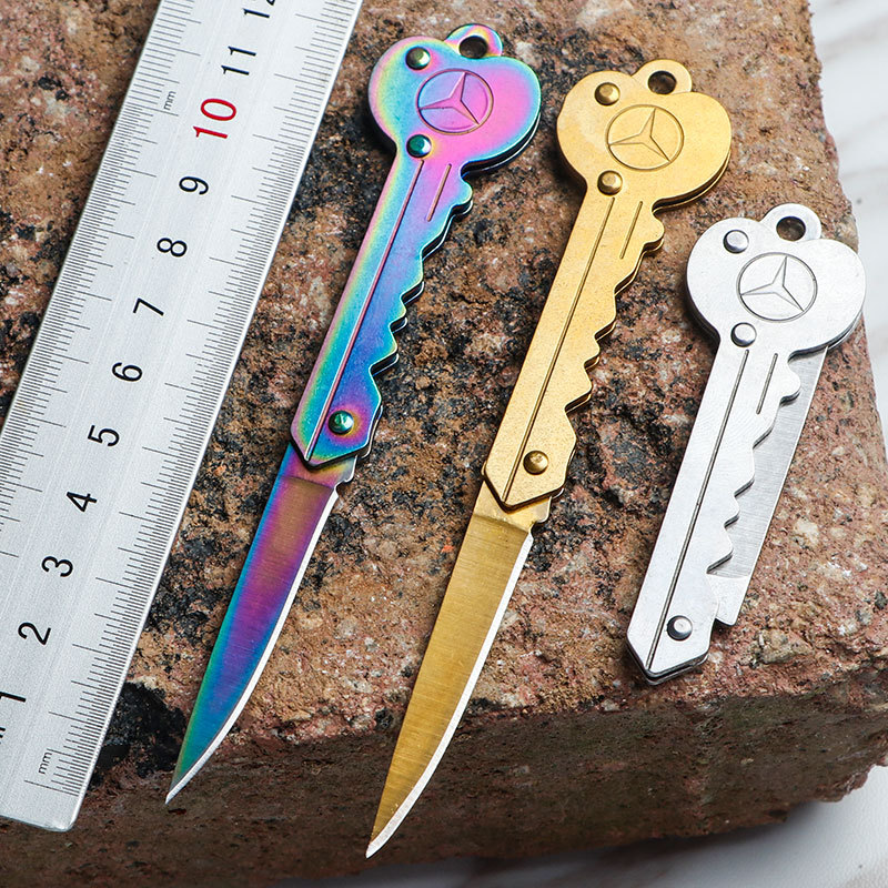 精美折叠钥匙刀折刀 迷你户外小刀 便携式随身刀具水果刀折叠刀