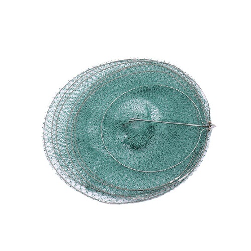 Multi-ring fish protection stainless steel ring folding rubberized fish protection positioning black pit fishing net bag fishing gear fishing fishing net bag fish basket